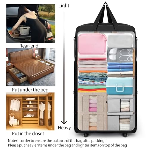 Foldable Travel Bag with Wheels