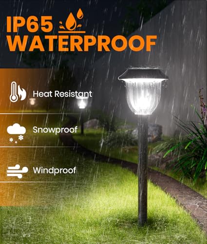 LED Solar Lights for Outside (6 Count)