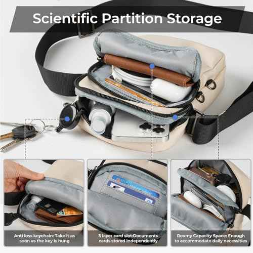Small Crossbody Bag for Men Women