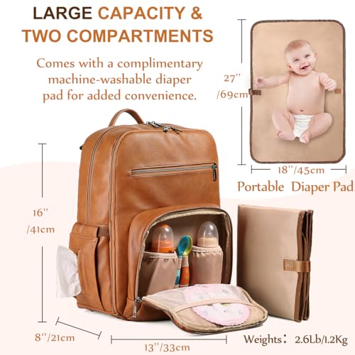 Diaper Bag Backpack for Mum Dad