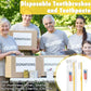 Disposable Toothbrushes with Toothpaste Pack of 300 (300 Count)
