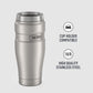 THERMOS Stainless King Travel Tumbler, 16 Ounce, Vacuum-Insulated | Matte Steel | Pack of 4