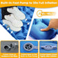 4in Double Sleeping Pad for 2 Person with Foot Pump and Pillow