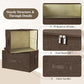 Fabric Storage Bins with Zipper Lids (3 Count)