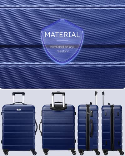 Luggage 3 Piece Sets Hard Shell Luggage Set Spinner Wheels (3 Count)