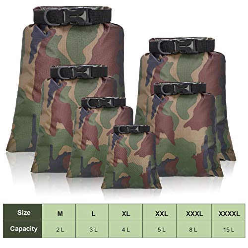 6 Pcs 6 12 Pcs Waterproof Dry Bags (6 Count)
