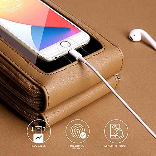 Crossbody Cellphone Purse Women Touch Screen Bag RFID Blocking Wallet Handbag Shoulder Strap