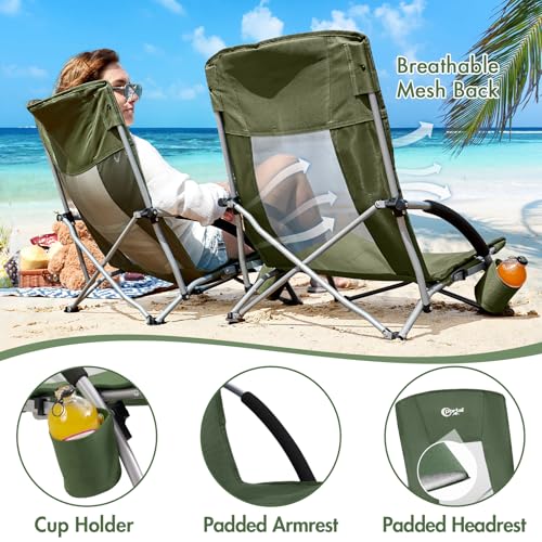 Low Beach Chair for Adults