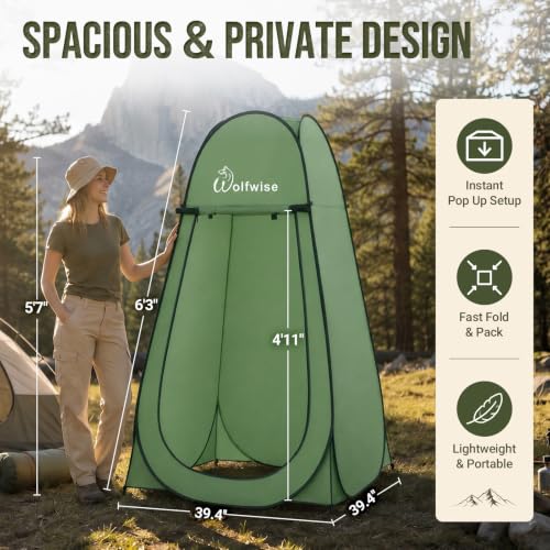 Pop Up Shower Tent for Camping Essentials