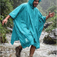 Hooded Rain Poncho Waterproof Raincoat Jacket for Men Women Adults