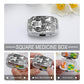 Metal 2 Compartment Pill Organizer Travel Friendly Portable Compact Pill Box Cute Pill Case to Hold Vitamins