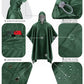 Hooded Rain Poncho Packable Waterproof Unisex Raincoat with Pocket