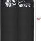Univivi Garment Bag 60 inch Lightweight Suit Bags for Closet Storage, 8 Pack Garment Bag for Dresses Long with Zipper and Eye-Hole Carry Handles for Folding for Tuxedos Coats Dresses, Black