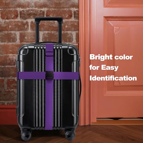 Luggage Straps for Suitcases TSA Approved Travel Belt by Chelmon (4 Count)