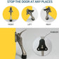 One Touch Kickdown Door Stopper, Door Holder, Heavy Duty Door Stops, Bottom of Door, Height-Adjustable Rubber Tips by HASHI (Black 4 inch x 1pack)