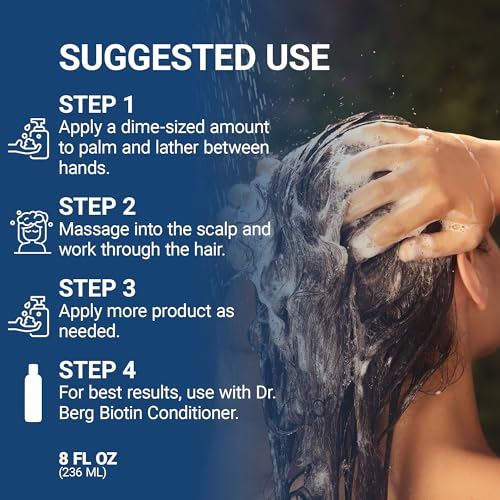 Dr. Berg Biotin Shampoo for Men & Women (8 Fl Oz)