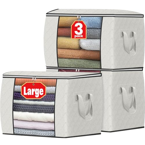 90L Clothes Storage (3 Count)