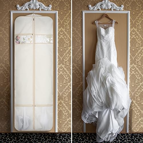 Wedding Dress Bag Long Garment Bag Dress Bag for Traveling 72 in
