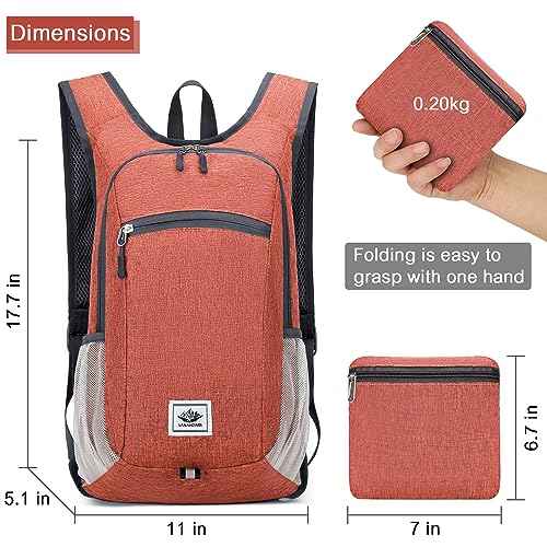15L Lightweight Hiking Backpack Foldable Small Travel Backpack