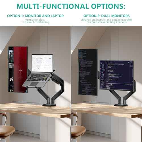 Laptop and Monitor Stand for 17” Notebook and 32” Monitors