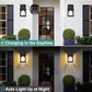 Solar Porch Lights Outdoor Dusk to Dawn with Motion Sensor (2 Count)