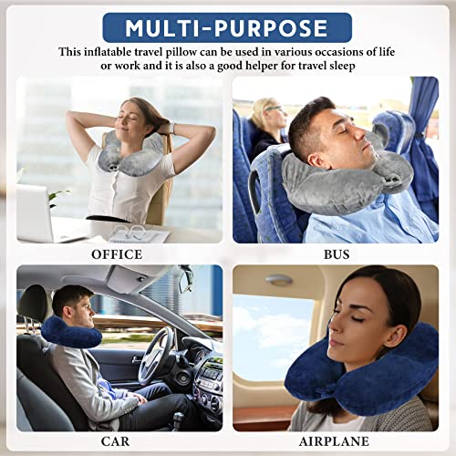 2 Inflatable Neck Pillow Airplane Travel (2 Count)