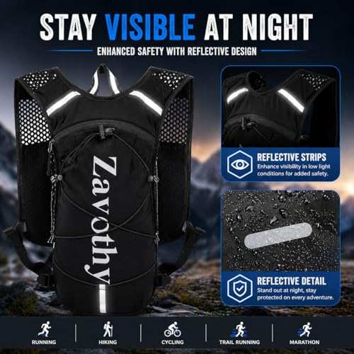 Hydration Backpack with 1.5L Water Bladder