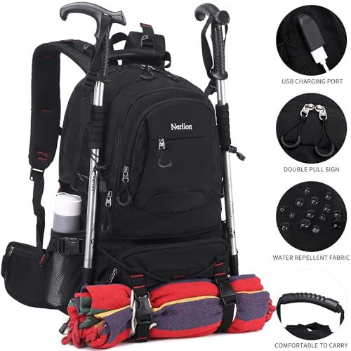 Nerlion 40L Hiking Backpack Travel Backpack for Men Women Camping Waterproof Outdoor Hiking Daypack Lightweight Backpack