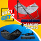 Combo x2 Hammocks with Stand for Outside & Tree Straps
