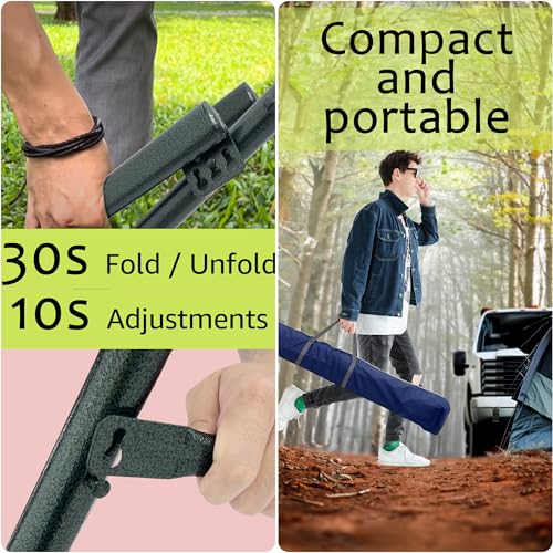 Sturdy Steel Hammock with Stand Premium Cotton Canvas Hammock