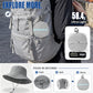 Water Resistant UPF 50+ Sun Bucket Hat Packable Brimmed for Women Men Grey
