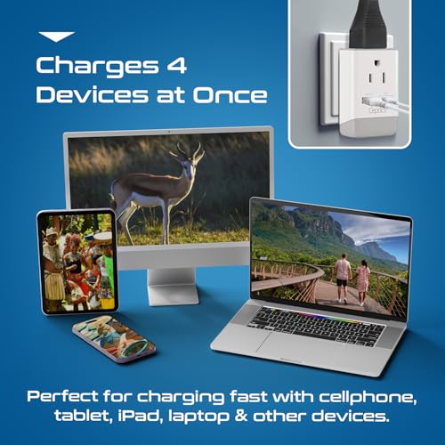 South Africa Power Plug Adapter Travel QC 3.0 & PD