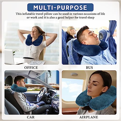 2 Inflatable Neck Pillow Airplane Travel (2 Count)