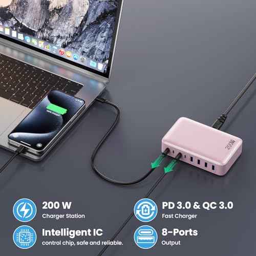 USB C Charger 200W USB C Charger Block