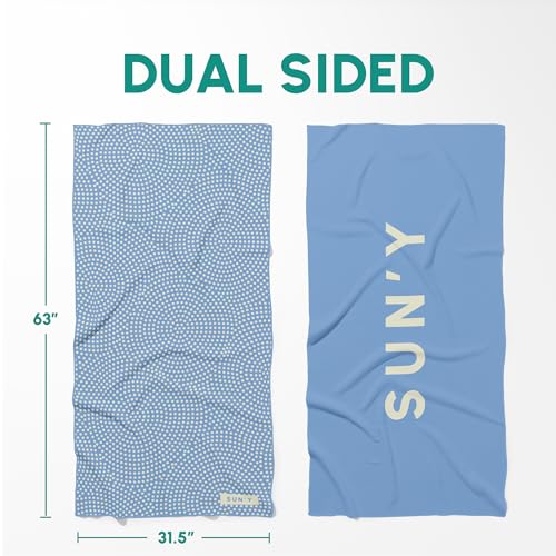Waffle Microfiber Beach Towel