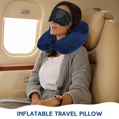 2 Inflatable Neck Pillow Airplane Travel (2 Count)