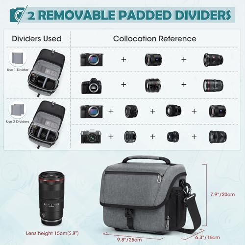 Camera Bag DSLR SLR Mirrorless Camera Case for Photographer