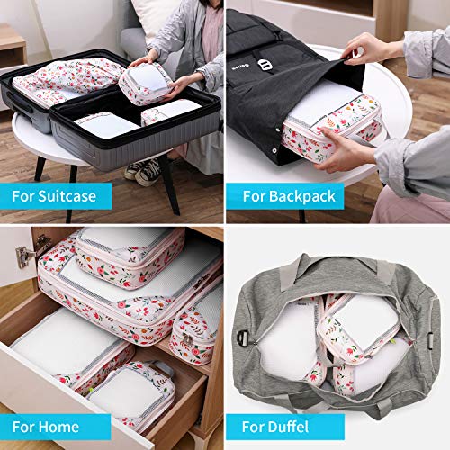 6pcs Travel Compression Packing Cubes Set