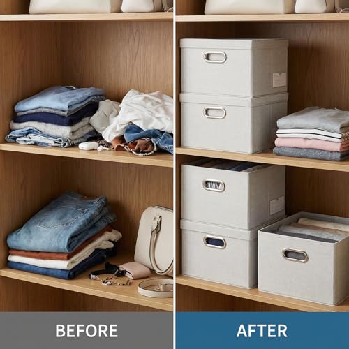 Storage Bins with Lids [3 (3 Count)