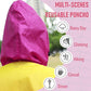 Adults Rain Poncho Waterproof Raincoat Women Gradient Hood with Pocket
