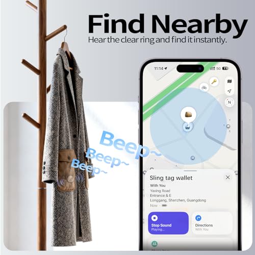 iOS Only] Tukio Air Tracker Tags 4 Pack Black (4 Count)