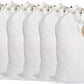 LFH Home Cotton Canvas Large Laundry Bag with Handle, Heavy Duty Drawstring Closure Washable Laundry Bags, School Travel, Home, Hotel, College Dorm, Organizer Sack, Toy Clothes 28x40 (Pack of 6)-White