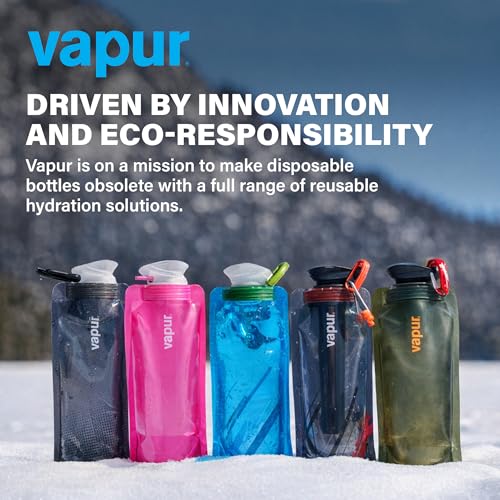 Collapsible Water Bottle with Carabiner