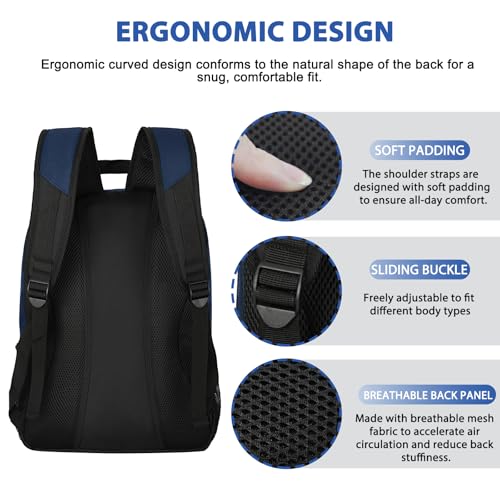 Soccer Backpack Bag with Ball Holder Ventilated Shoe Compartment Large Capacity Sports Gear Bag for Basketball Volleyball Gym
