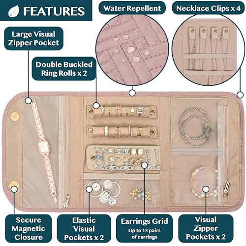 Travel Jewelry Case Organizer