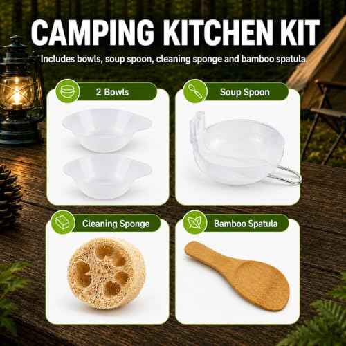 8pcs Camping Cooking Set for 1