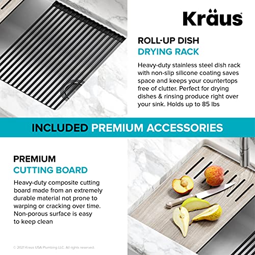 White 30 in Undermount Granite Kitchen Sink KGUW1