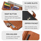 Wallet Women RFID Blocking Multi Cards Wallet Credit Card Holder for Women Large Capacity Lady Leather Trifold Travel Wallet with Passport