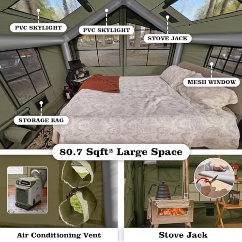 10' x 8' Inflatable Tents for Camping 6