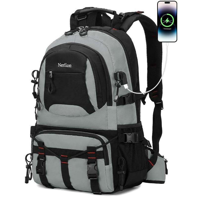 Nerlion 40L Hiking Backpack Travel Backpack for Men Women Camping Waterproof Outdoor Hiking Daypack Lightweight Backpack